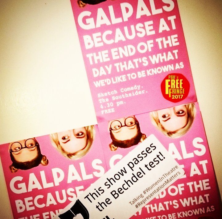 DanaSutherland's tweet photo. My fav show @edfringe was definitely @galpalscomedy  despite having a brovary chuck an ovum at me.
#yabra #nahbra #funnywomen https://t.co/i33scZZcNN
