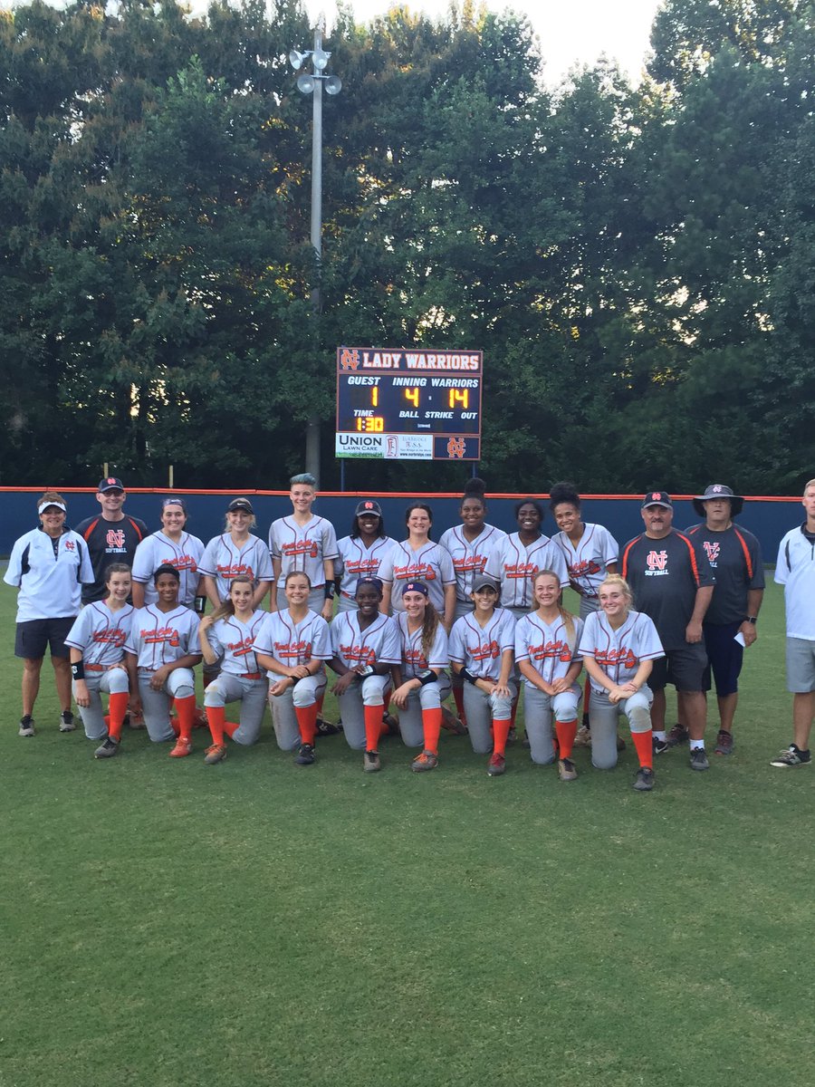 Softball region win vs McEachern 14-1.   Way to go Lady Warriors.