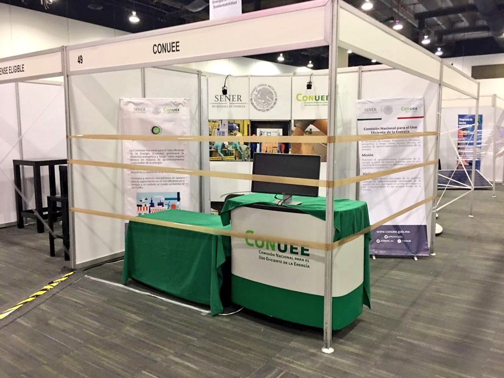 PymesConuee's tweet photo. Termina el 2do día de #ExpoPyme2017 los esperamos mañana desde las 9am en el #WTC para platicarles d @NOMs_EE y Tips d #eficienciaenergética https://t.co/nGaiv7Tr6j