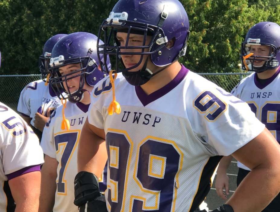 morey_waow's tweet photo. Tanner Beaman's leading by example for @UWSPFootball young D-Line, a unit ready to make noise in 2017 @UWSPAthletics https://t.co/2fdSuXXynq https://t.co/emEpoTPW9K