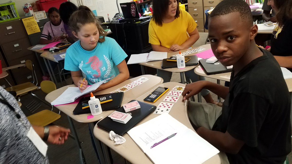 PatriciaNelle's tweet photo. Hills &amp; straightaways in #STEM &amp; cards for central tendency in #8thmath #cisdtigers @Mattel @CommerceMS @ThePullenator https://t.co/iW3eak23i5