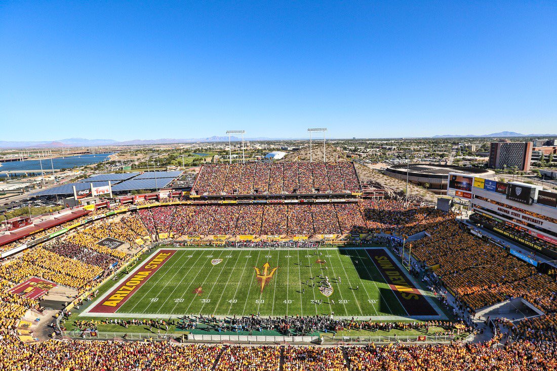 942Crew's tweet photo. In one week.... we will all be here. Sun Devil Stadium. It will be glorious. #ForksUp #BeatNMSU https://t.co/resQ4xlIka
