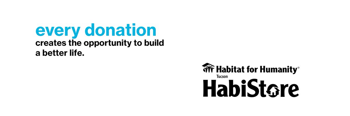 HabitatTucson's tweet photo. #HabiStore donors support the need for decent housing in our community and around the world. Why do you donate? https://t.co/kWBUrqdfZk