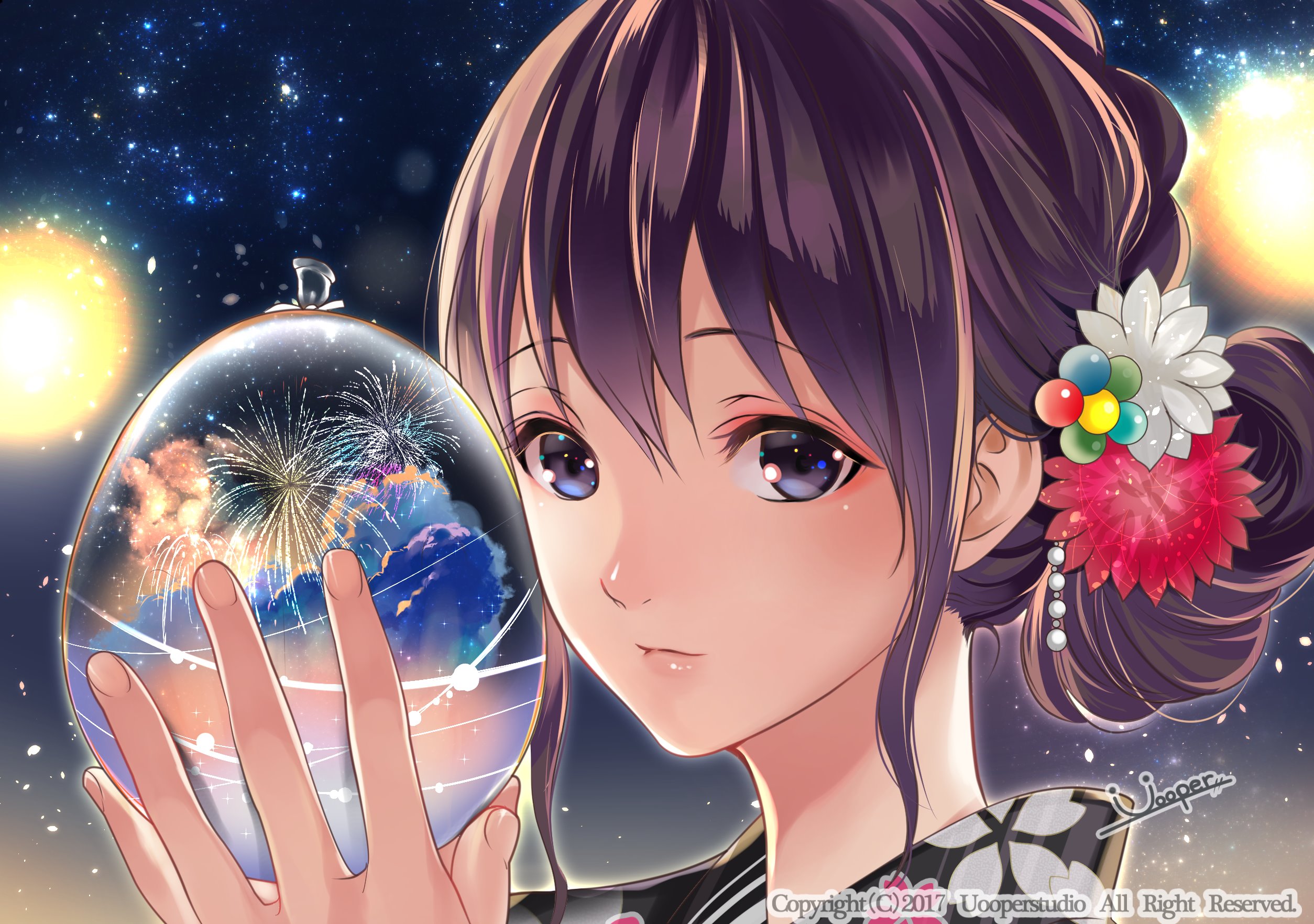 Twitter 上的 Yunoki ｲｹﾒﾝ男装ﾚｲﾔｰ連載中 Uooper わー素敵 水風船と瞳のうつり込みがめちゃくちゃ綺麗です Twitter