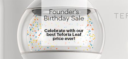 teforia's tweet photo. Happy Birthday @allen_maker! 1st 10 orders each day get $150 off Teforia Leaf. Use promo code: BDAY, ends 8/31 Shop: https://t.co/Ifw1613i18 https://t.co/RLnD6XcuwS
