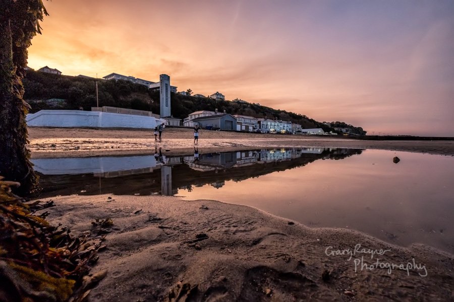 #Shanklin #Beach on the #IsleofWhite #sunset reflected in #Beach pool, 

(C) GaryRaynerPhotography.co.uk