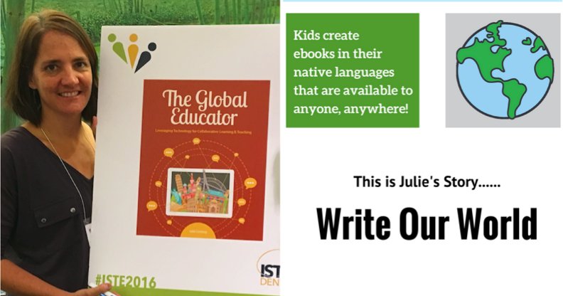 FlatConnections's tweet photo. #theglobaleducator Case Study 1.7: Julie Carey - Write Our World https://t.co/ZYc0VDAF4q #globaled #TLmeet #INF537 @WriteOurWorld #intled https://t.co/ILuB1kEyLM