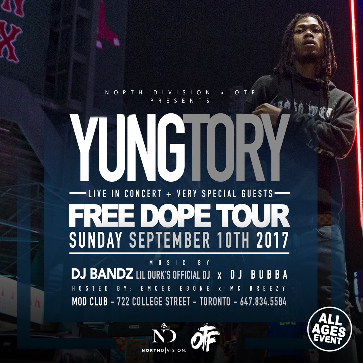1YungTory's tweet photo. https://t.co/qkC25kNjdS sept 10th. #Toronto https://t.co/0mf4cM9Bqg