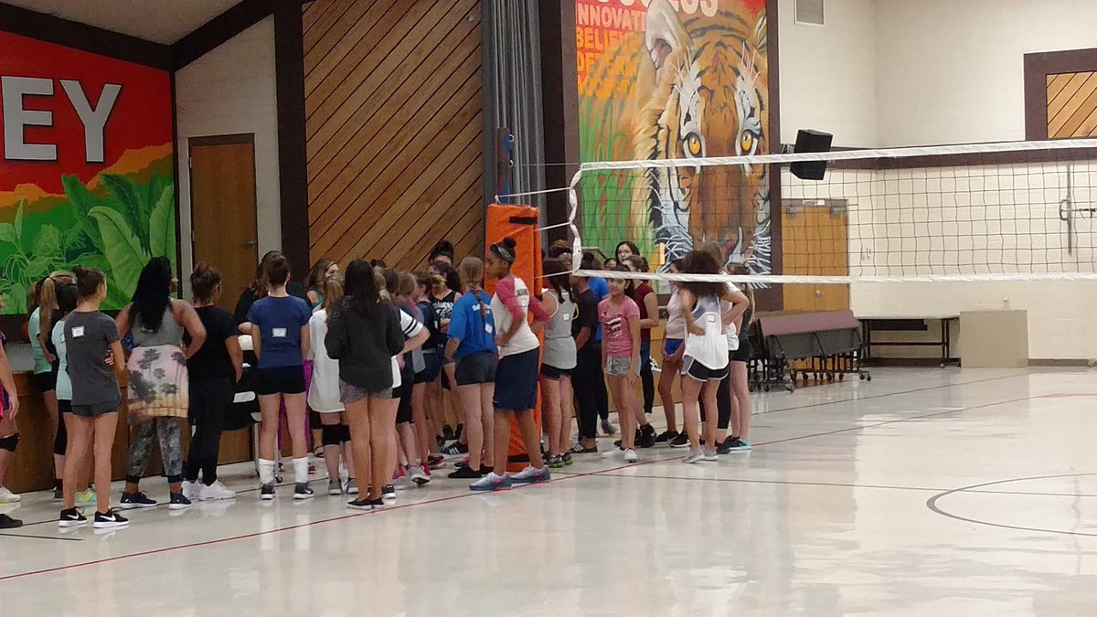 SunValleyElem's tweet photo. Girls getting ready for their second day of tryouts.  Good luck to everyone and Go Bengals! https://t.co/kteqNhIruy