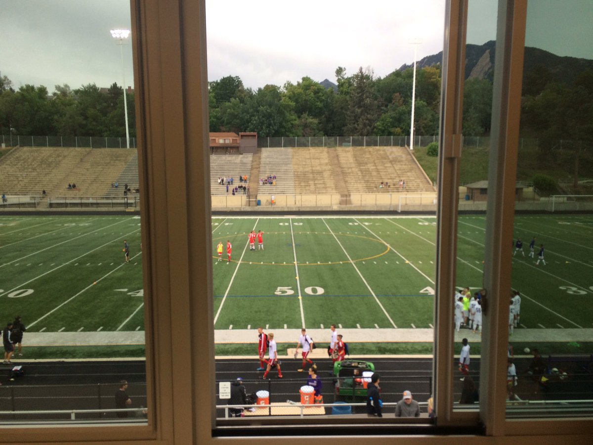JonEYunt's tweet image. Christening the new Recht Field press box for @PanthersBHS soccer opener! @BoCoPreps #imthefirst #copreps #wherearethechairs