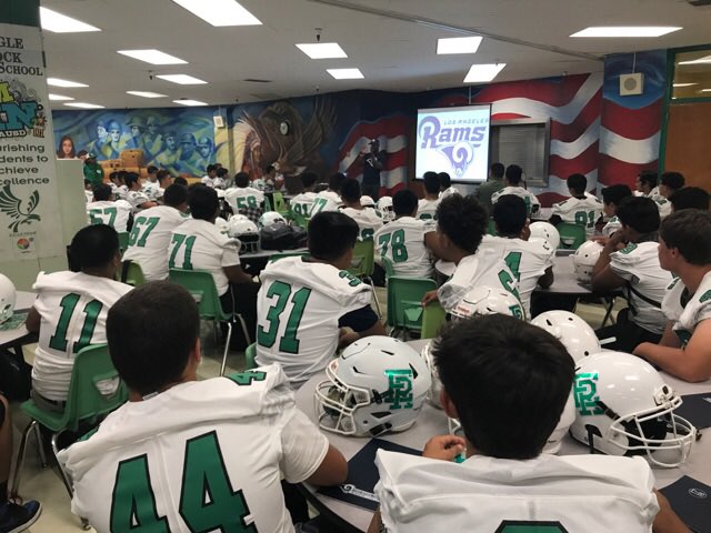 lausdbd5's tweet photo. Thank you @RamsNFL and #johnathanfranklin for visiting and #inspiring my #students @ERHighSchool @LASchools https://t.co/2cus4Vb4aU