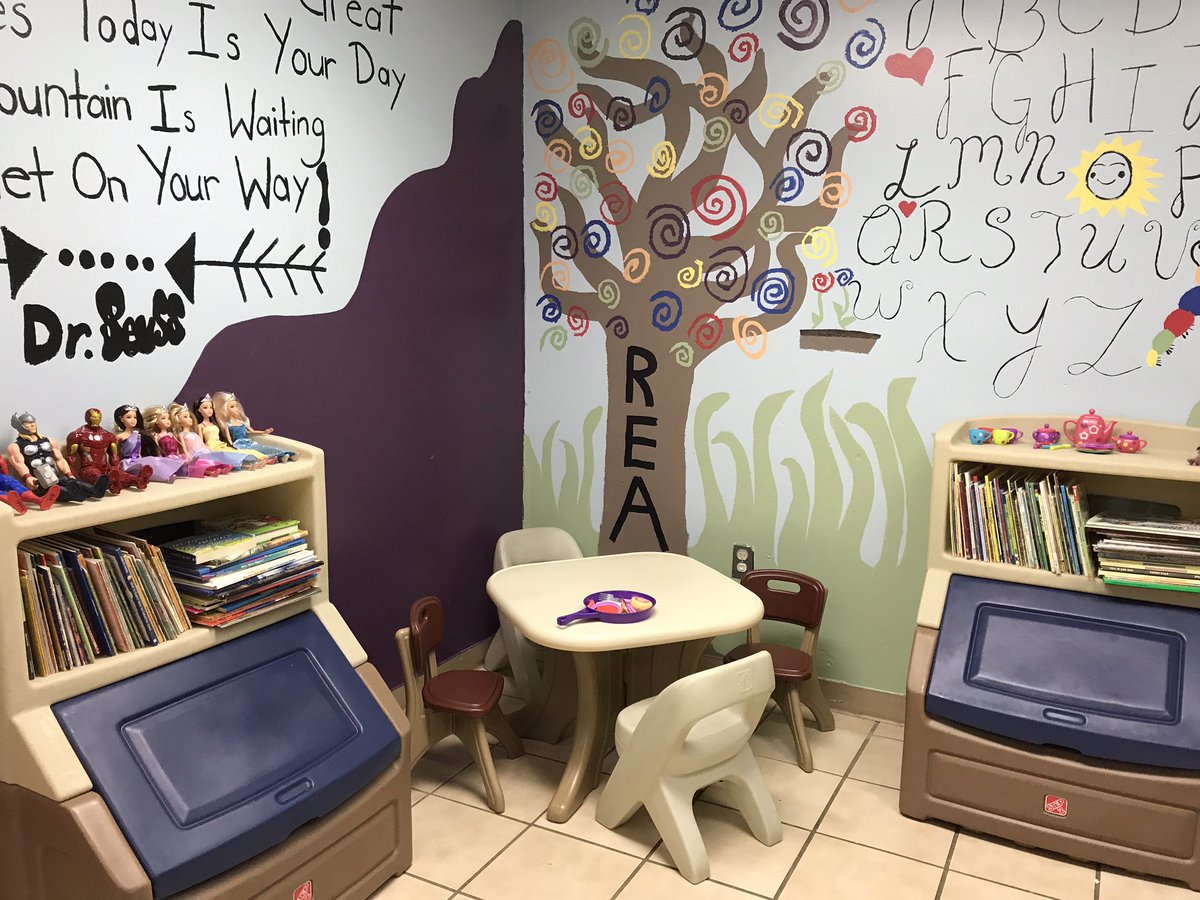kane1665's tweet photo. Grant from Ronald McDonald foundation enabled us to redo our playroom! https://t.co/g2klNuLpOi