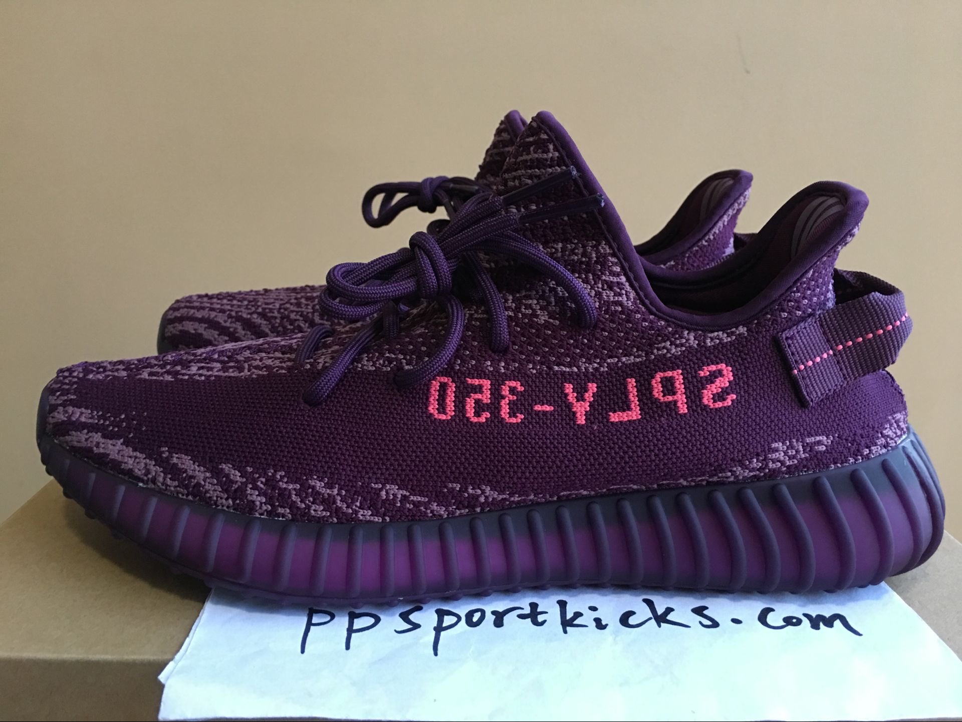 Yeezy red night purple sale