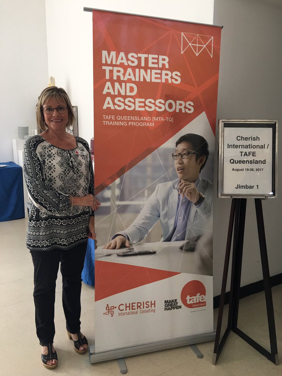 JChapmanTAFE's tweet photo. Master Trainer Karen Mosley delivering to high level group from Tourism Indonesia. #tafeqld https://t.co/vQzZQy5veY