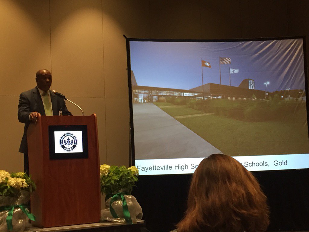 Congrats to favorite <a href="/NabholzCorp/">Nabholz</a> client Fayetteville School District winning @usgbc_ar Kurrus Green Schools Award!