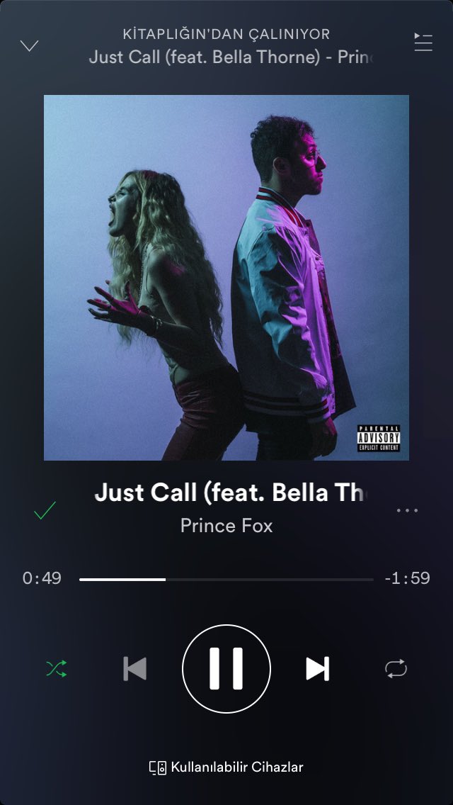 xpurplesuprauhl's tweet photo. Let's get Just Call to 3 million streams @bellathorne @princefox #justcallspotify https://t.co/j6SnKgnOLM