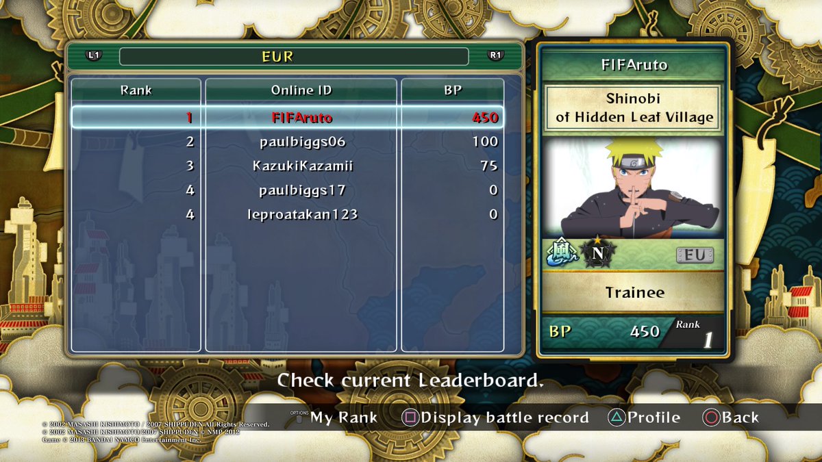 naruto ultimate ninja storm 4 online ranked