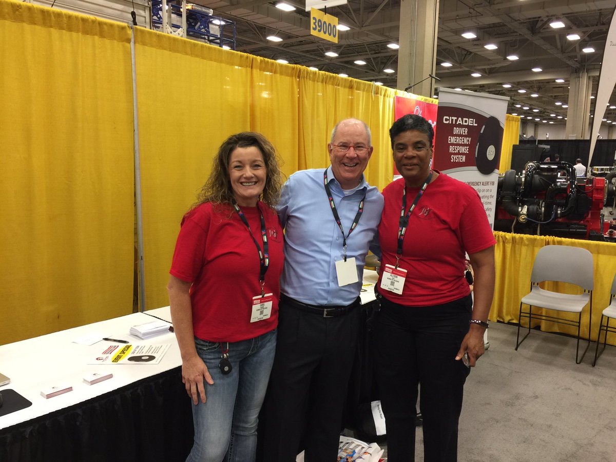 CitadelFleet's tweet photo. James Rennie Director of Strategic Partnerships at Citadel Fleet Safety had a great day at GATS with @WomenInTrucking @TMSAtoday @TruckShow https://t.co/iMrb5qHi2I