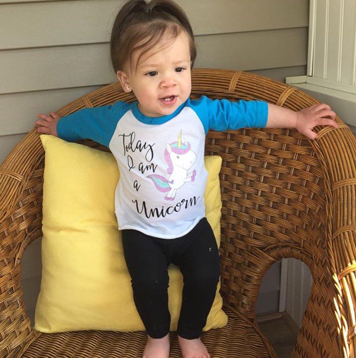 Do you have a kiddo that wants to be a unicorn? Shop all of our unicorn tees here: bit.ly/2iedfzE #Unicorn #BeYourself #VazzieTees