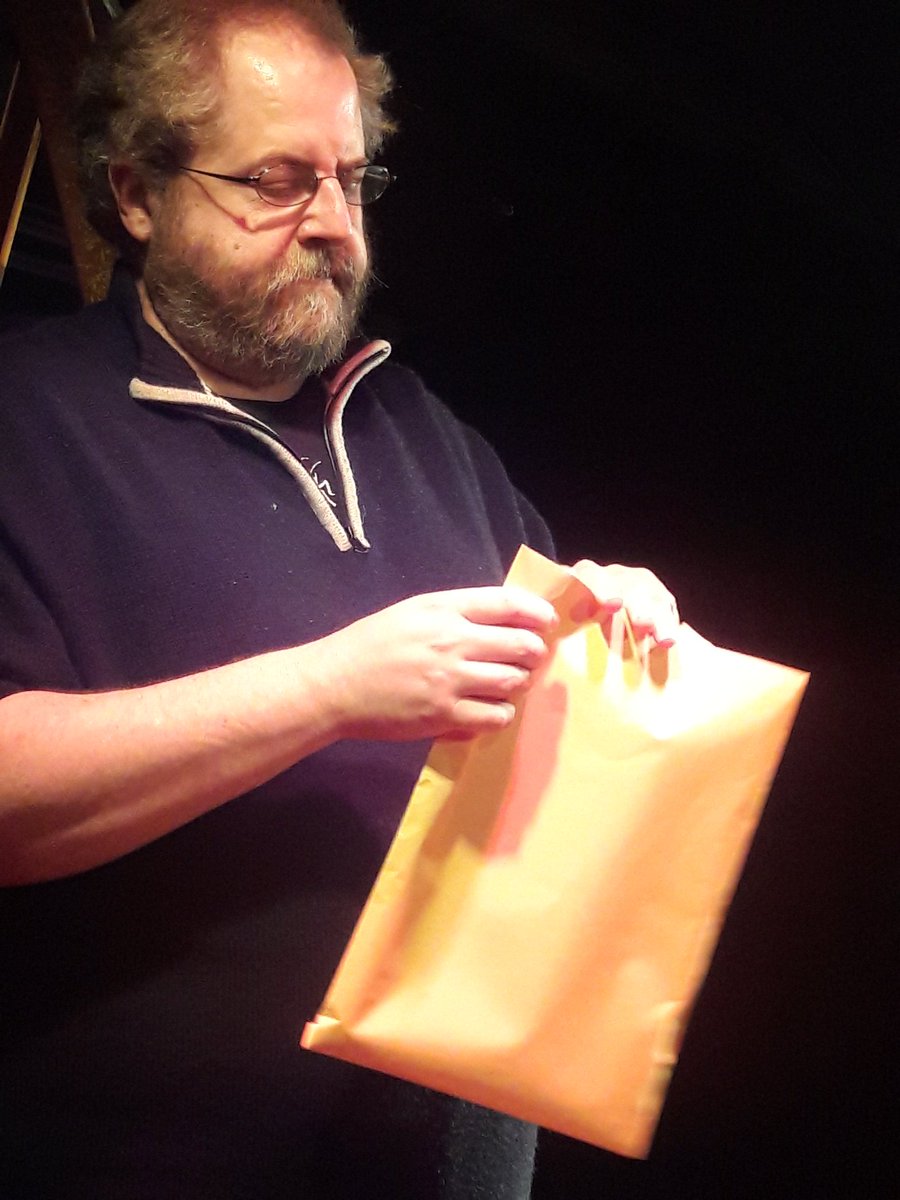starbarplayers's tweet photo. Bob Morsch opens the script for #whiterabbitredrabbit tonight, Thursday. https://t.co/zVYZldalmS