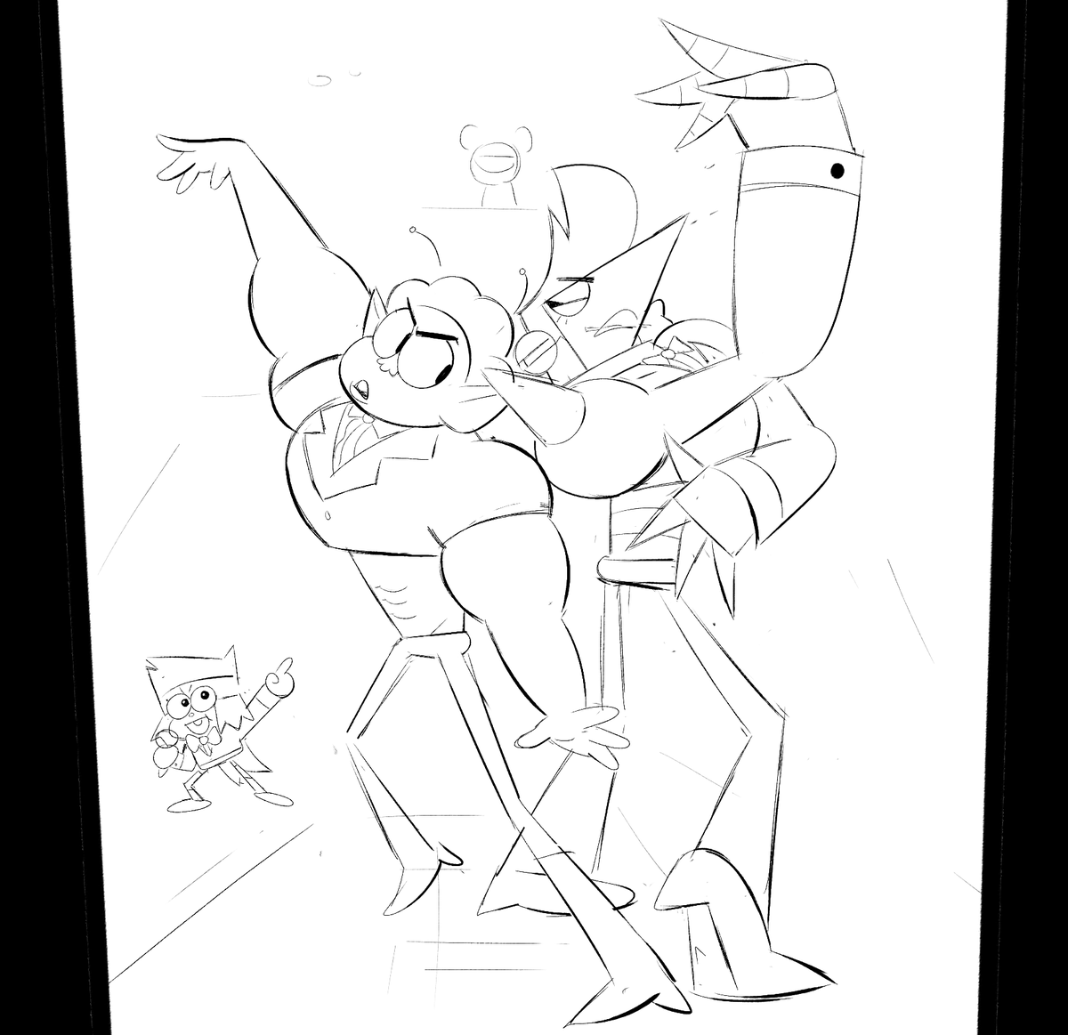 alt sketch for plaza prom promo and a ray getting READY 