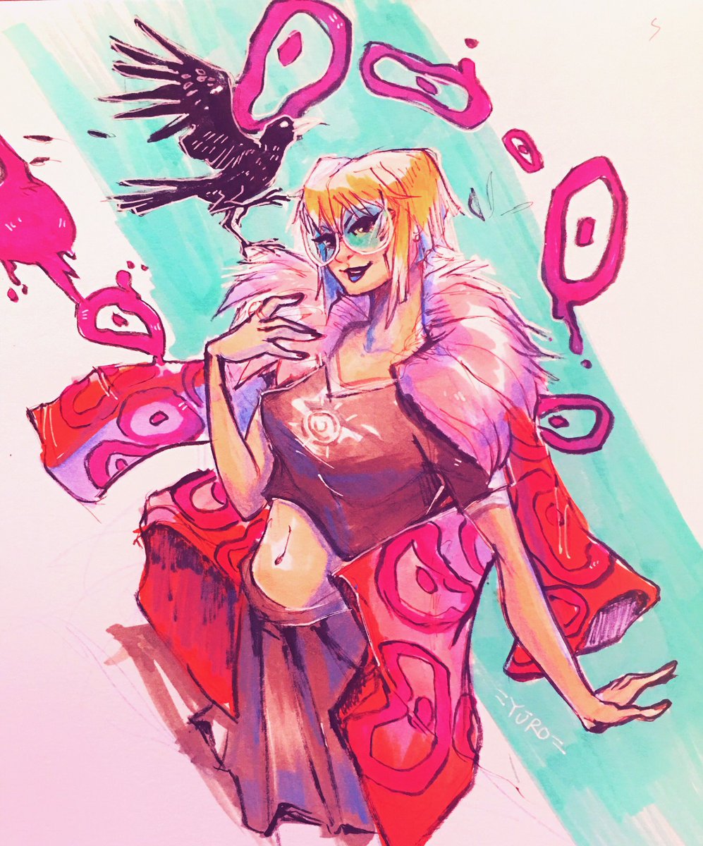 yuro_kat's tweet photo. A smol fanart piece of #lomashade from #shadethechanginggirl that I did awhile back. Love this series! https://t.co/OY4U5JPDxR