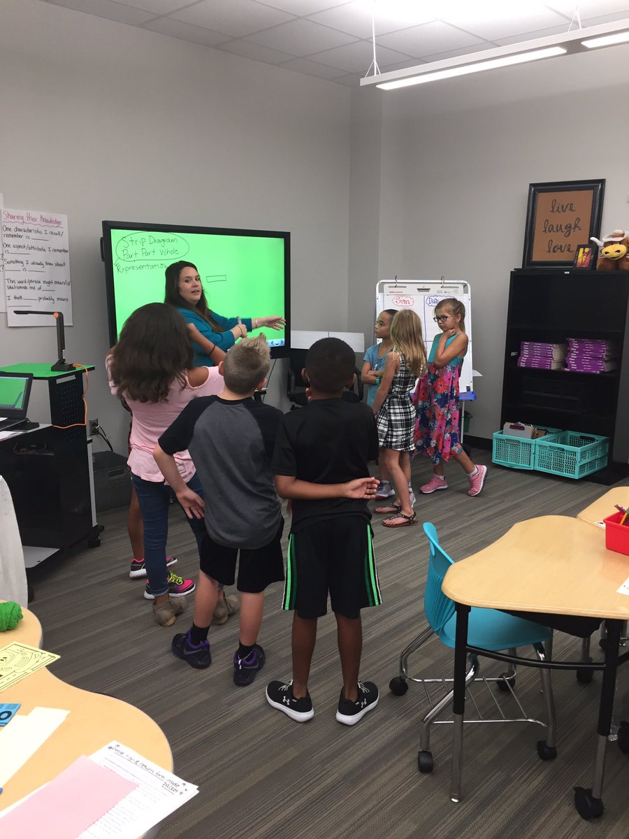Scotties helping Scotties!! Thanks <a href="/cassinoackteach/">Cassi Noack</a> for doing a model lesson for me! <a href="/MahaffeyKISD/">Mahaffey Elementary</a> #Scottieschat
