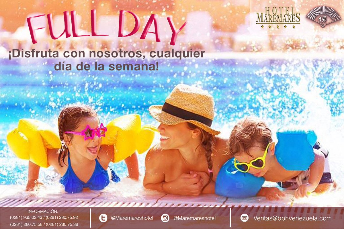 Disfruta del #Fullday que ofrecemos para ti diariamente, con #variedadgastronomica #cocteles #piscina y mucho mas...