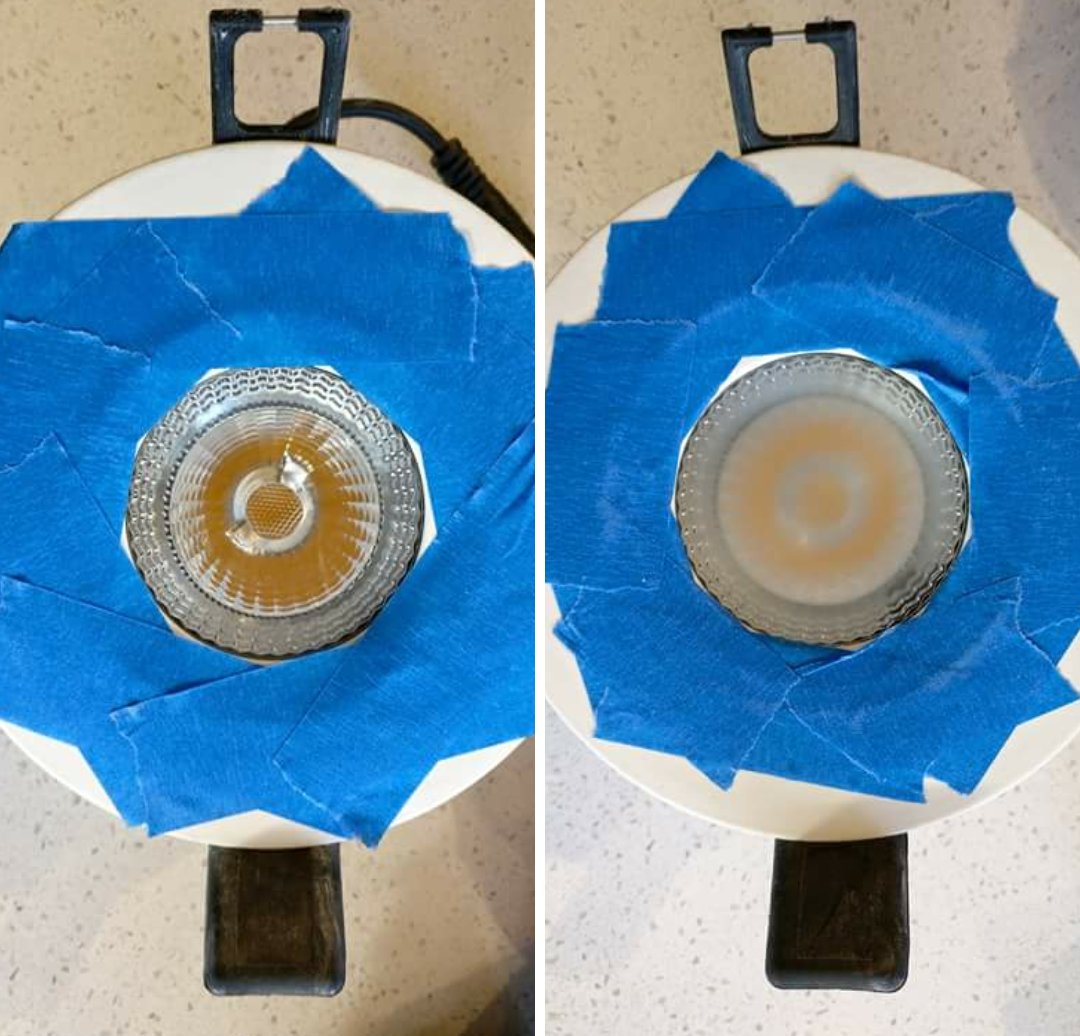 pht_lighting's tweet photo. Creativity arises from urgency: when it is not possible to change optics or add filters, we sand the lens to add diffusion  #oathcraftpizza https://t.co/3t7Tkqf5pV