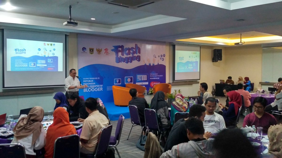 beyubaystory's tweet photo. Sambutan Dirut Kemitraan @kemkominfo dlm acara Flash Blogging #FlashBlog72RI #BloggerPalanta https://t.co/3UV6M5QvVP