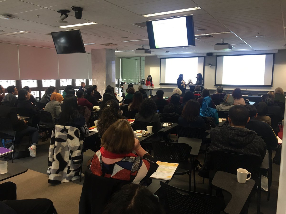 GCFlinders's tweet photo. @AustraliaAwards Fellows presenting research papers to full house at our Gender Equitable Leadership Symposium #GenderConsortium @DFATinSA https://t.co/oEa9kUpBsh