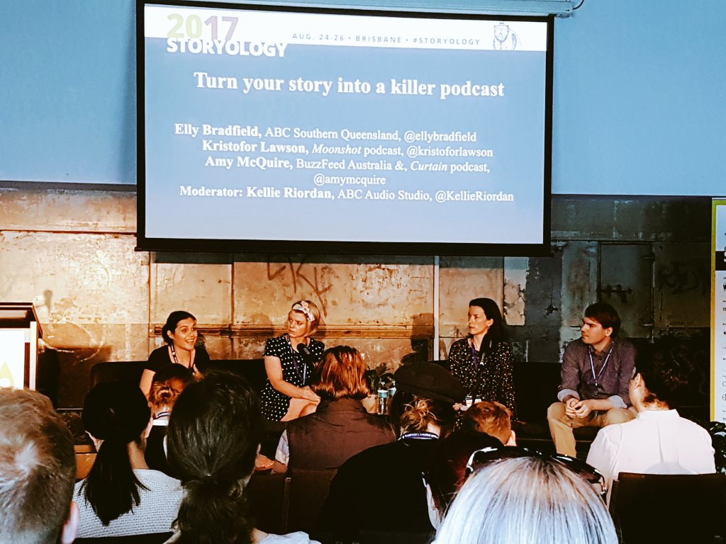 JessicaMylne's tweet photo. "You need to have silence sometimes" says @kristoforlawson at podcast panel for @Walkleys #Storyology https://t.co/R7X6B00Cnn