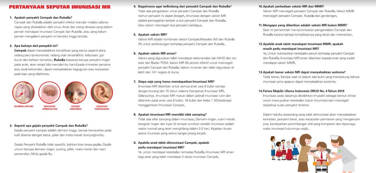 Yuk kenalan dg vaksin MR dan pentingnya #ImunisasiMR <a href="/KemenkesRI/">Kementerian Kesehatan RI</a> #CegahCampakRubella #EndMeaslesRubella #ImunisasiBisa Iqra!