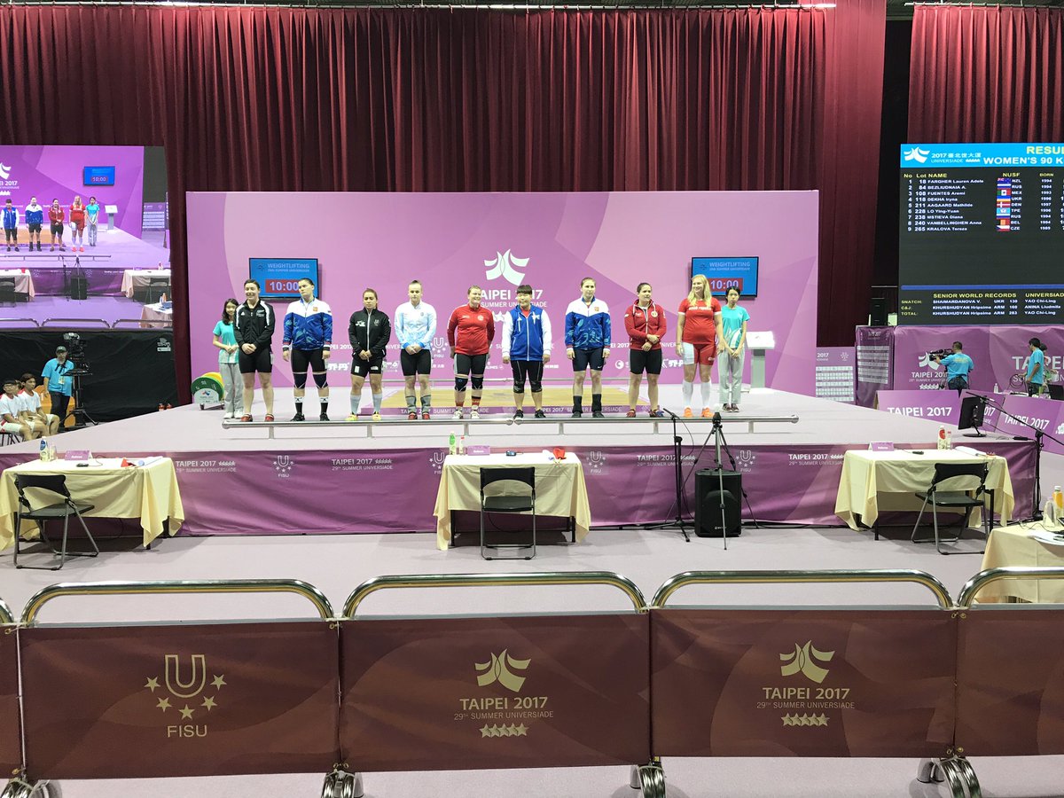 BEL_SUTaipei's tweet photo. Anna Van Bellinghen 5th place in the weightlifting competition -90kg Congrats Anna!!  #SUTaipei2017 #BEL_SUTaipei #FISU https://t.co/uEinGm8AuM