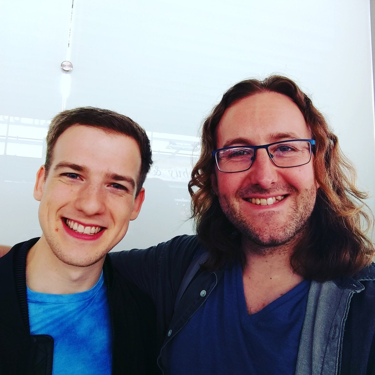 samhughesvo's tweet photo. Bump into @julesurma  everywhere. Ran into him at the airport, AND are sat next to each other on the plane home #whataretheodds #gameaudio https://t.co/9DL8w22wLc