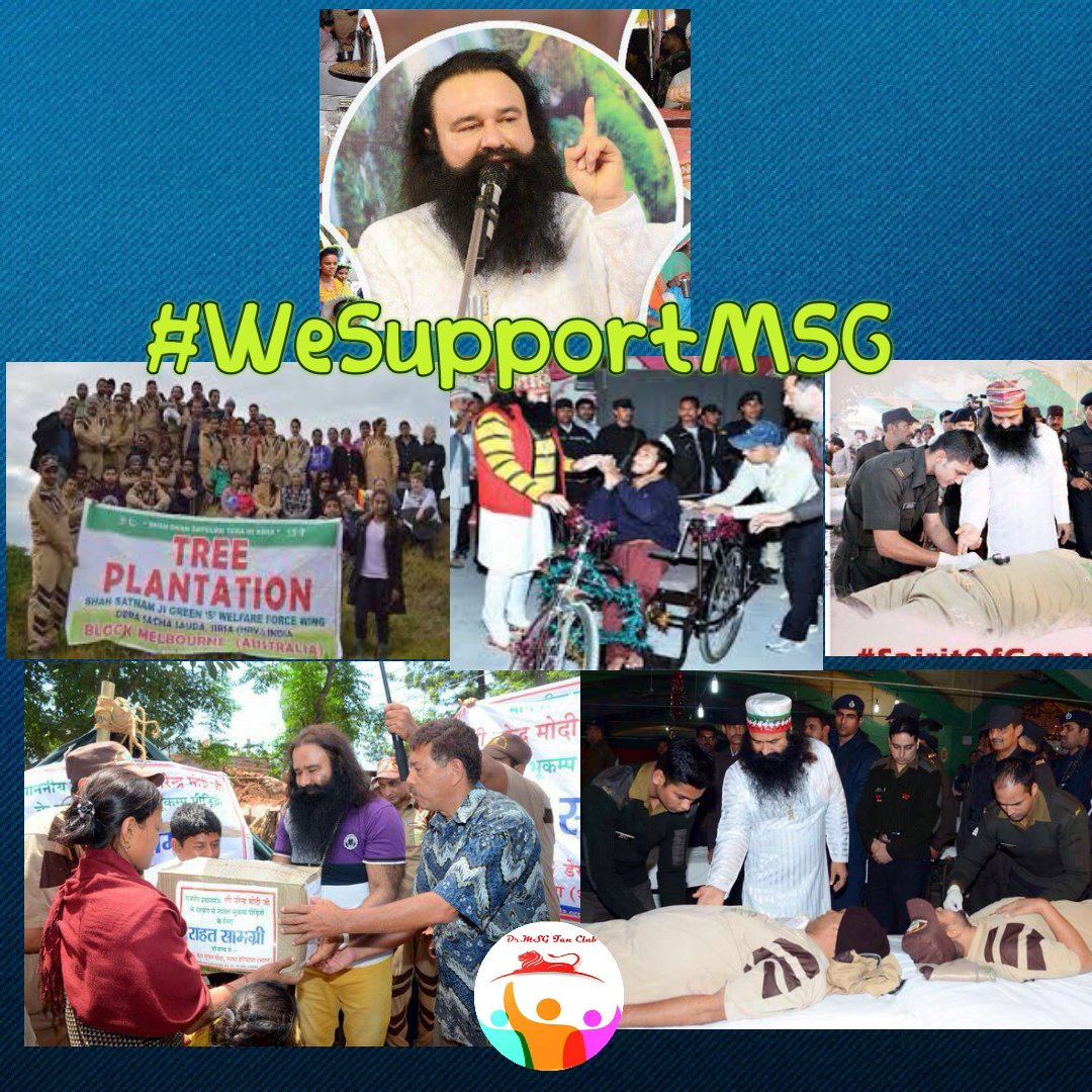 StMSGfansworld's tweet photo. #WeSupportMSG He is the true guide and is doing many welfare works. This Caravan is expending #RamRahimSingh https://t.co/cQHmfonsE1