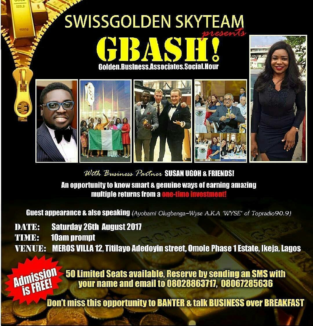 SkyteamSg's tweet photo. 24hrs 2go, registered yet? FREE access &amp;breakfast. Limited seats, reserve 4u &amp;friends(SMS ur details to +234 802 886 3717 +234 806 728 5636) https://t.co/FqCVGi67Lc