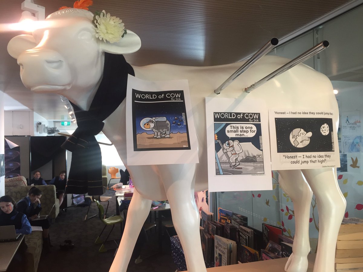 SpaceCowMLC's tweet photo. Mrs Evens is feeling a bit 'punny' today and she hung these on me... Can you top these puns? #archie17 #aussieED https://t.co/TvIMNDpQhI