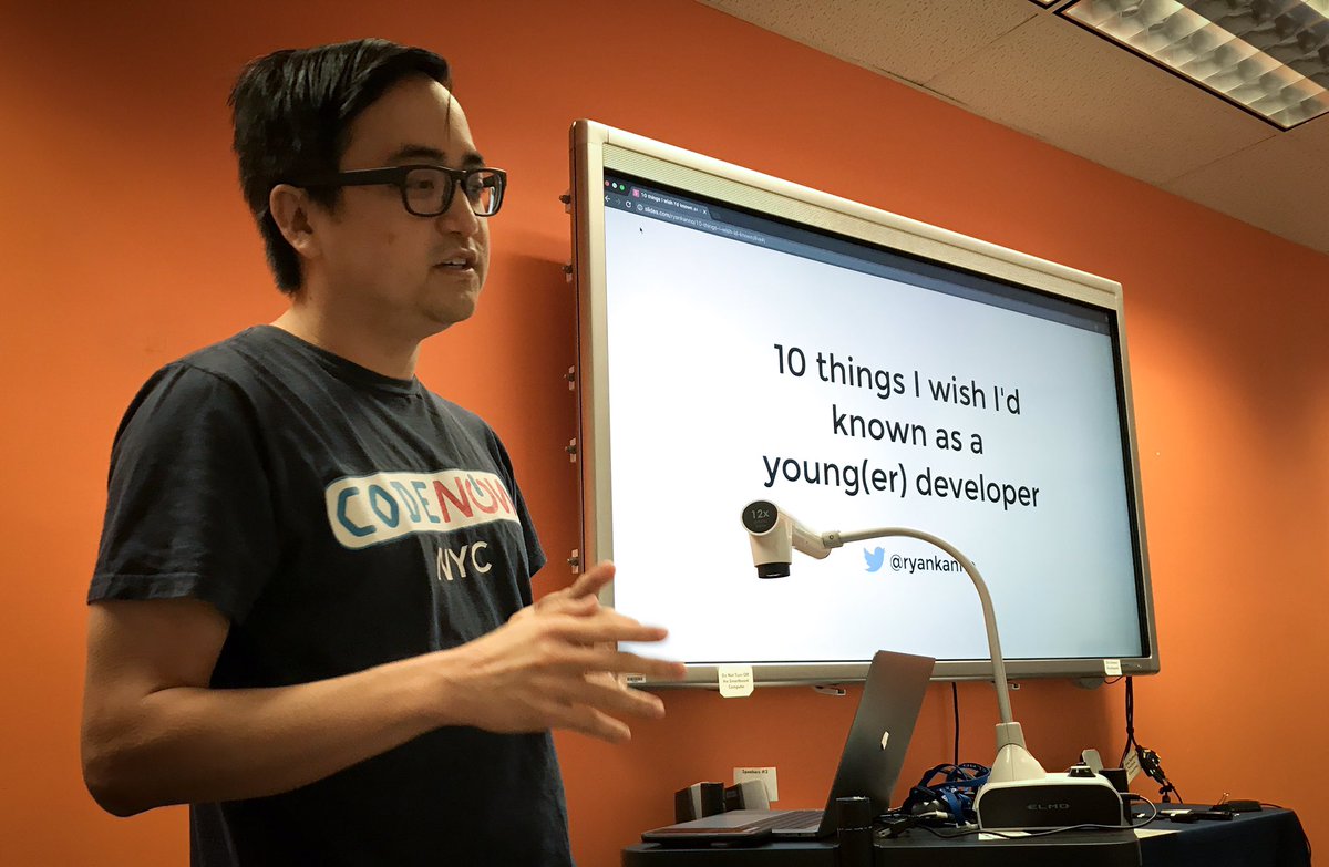 devleaguehawaii's tweet image. It's @ryankanno in the house! Dropping knowledge on how to grow as a junior dev! #alwaysbecommitting #codebootcamp #hawaiitech