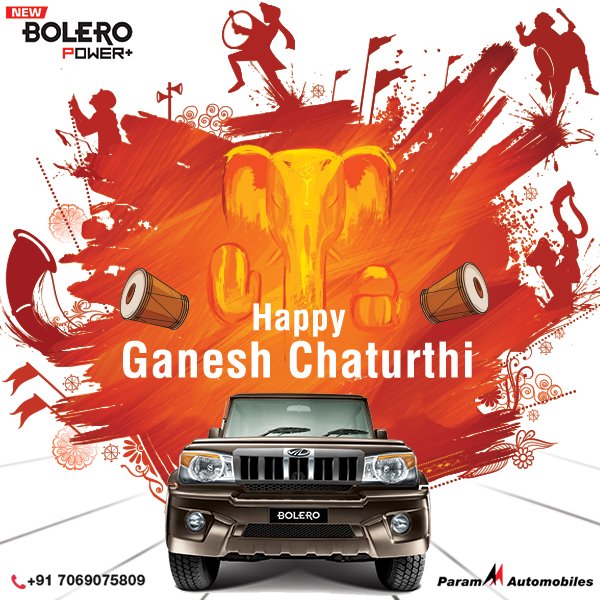 Mahindra Param Automobiles wishes you a Happy #GaneshChaturthi. May this festival bring joy &amp; prosperity to all.