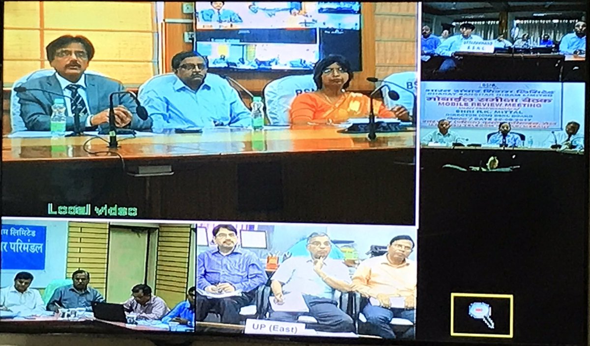 BSNLCorporate's tweet photo. Hon'ble @CMDBSNL Sh. Anupam Shrivastava addressing North Zone circles (UKD,UPE,UPW &amp; Raj.) Mobile review meeting through Video conferencing. https://t.co/7JBYPkXo7S