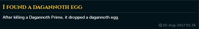 Adryal_TCA's tweet photo. Yes! Prime Hatchling :D, 2 boss pets in 1 slayer task. Can't believe my luck! #bosspets #roadto120slayer #runescape https://t.co/1ORI41EWHh
