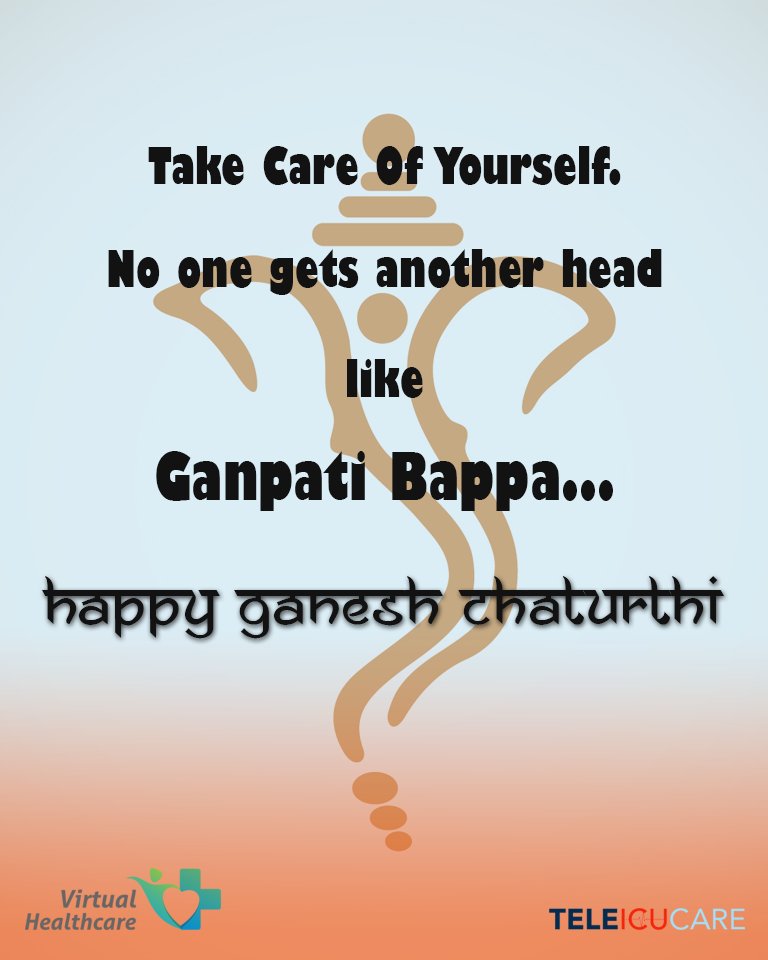 teleicucare's tweet photo. Wishing Everyone Safe &amp; Happy Ganesh Chaturthi! 
#ShreeGanesha #Festival #India #GaneshChaturthi https://t.co/oPrHZ3us49