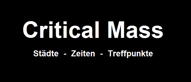 SecretCoAuthor's tweet image. Heute ist #CriticalMass-Freitag. Wer Lust auf eine Runde 🚲 hat, sucht sich hier die passende Stadt raus: itstartedwithafight.de/critical-mass-…