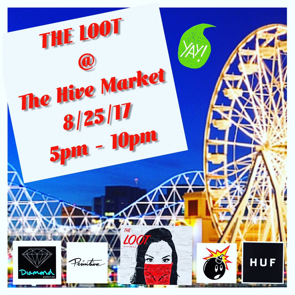 thelootapparel's tweet photo. Tomorrow at the Urban Hive Market at the Pike 95. S. Pine Ave. Long Beach, CA 90802. 5pm - 10pm. #longbeach #mensfashion #streetwear https://t.co/tlCSKyeowj