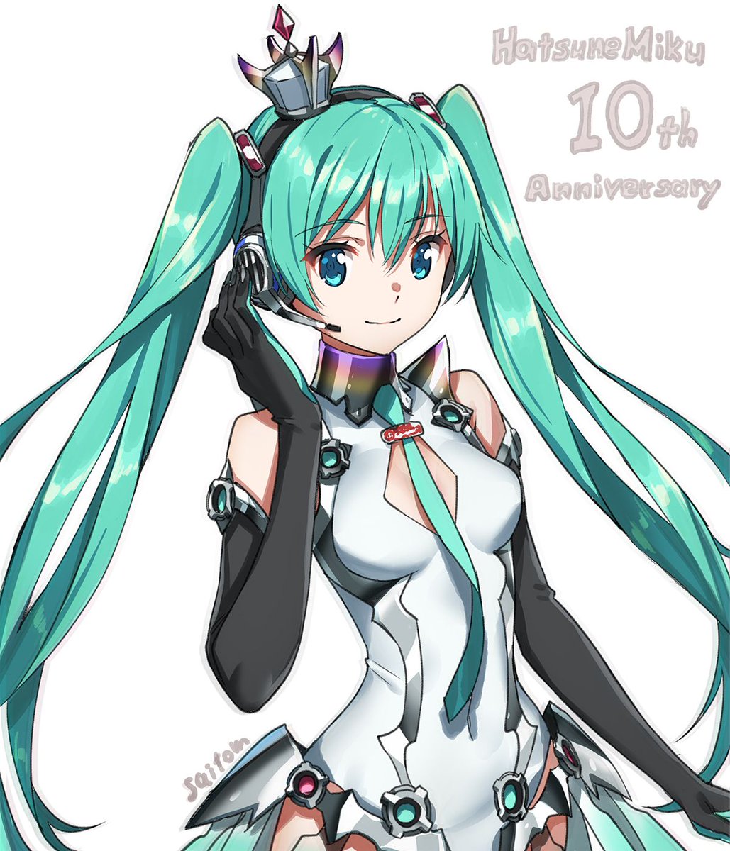 初音ミク 公式 En Twitter 初音ミク10周年まであと6日 本日2枚目 イラスト Saitom 初音ミク10周年サイトはコチラ T Co Fqoh3pamcm 初音ミク Miku10th カウントダウンミク