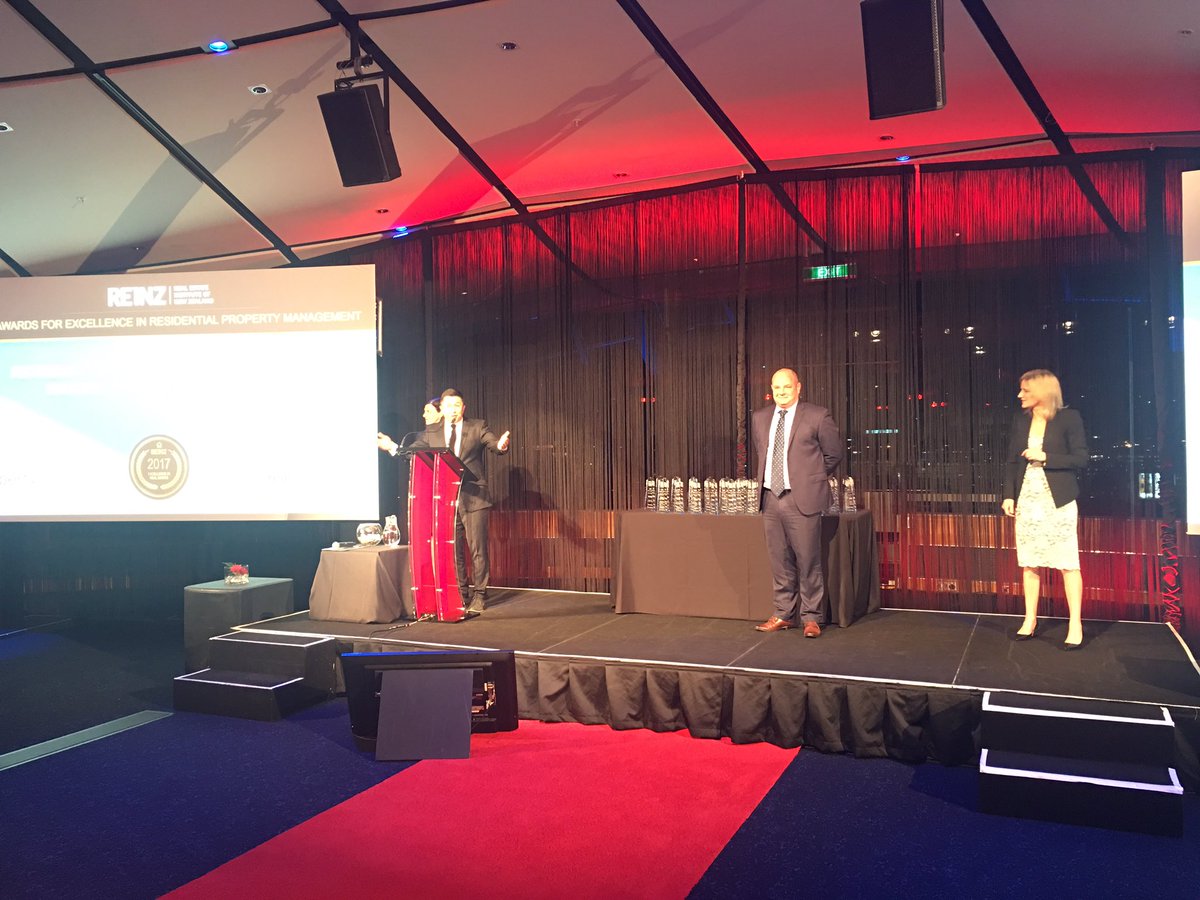 lightfrequency's tweet image. Jason Hussey of Property Press awarding prizes #REINZAwards