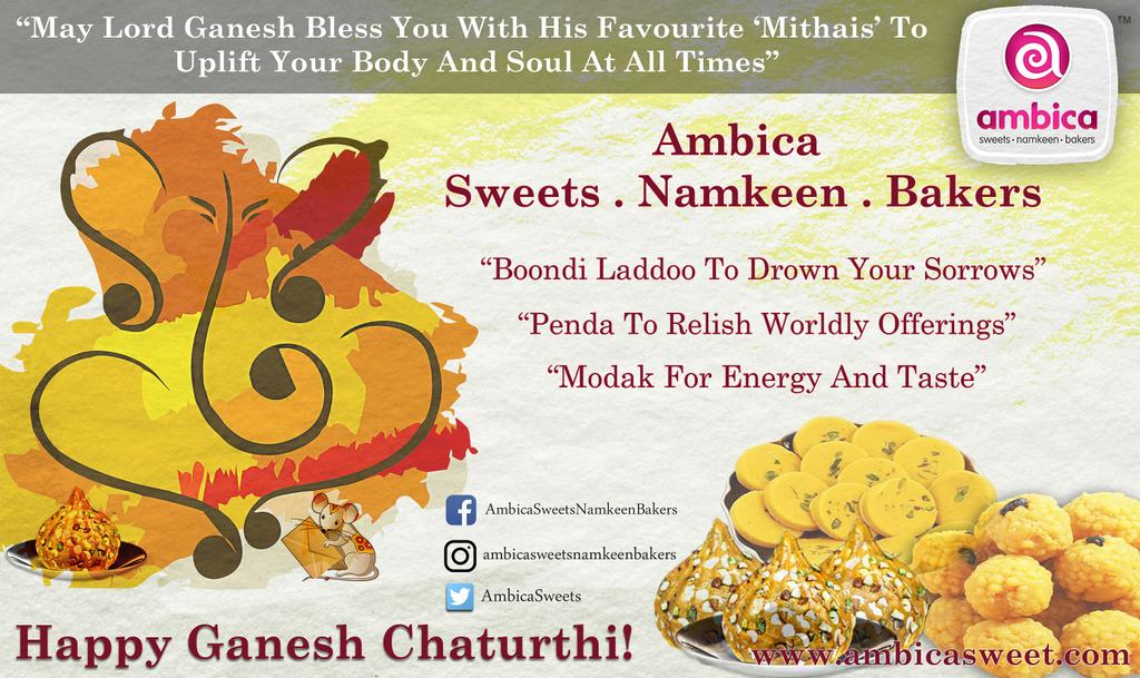 AmbicaSweets's tweet photo. GaneshChaturthi #BapaMorya #Modak #Sweets #AmbicaSweetsNamkeenBakers
!!Come and enjoy different varieties of Modak &amp; Sweets @AmbicaSweets https://t.co/JD3XgBCNU2