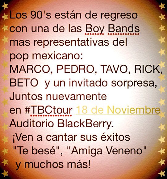 MarcoyRickMAR's tweet photo. TICKETMASTER
#TBCtour !Boletos a la venta: https://t.co/ZPiJDgNHzt !
@marcojacques07 @RickMARmusica @pedrokaste https://t.co/W5ztduBrEz