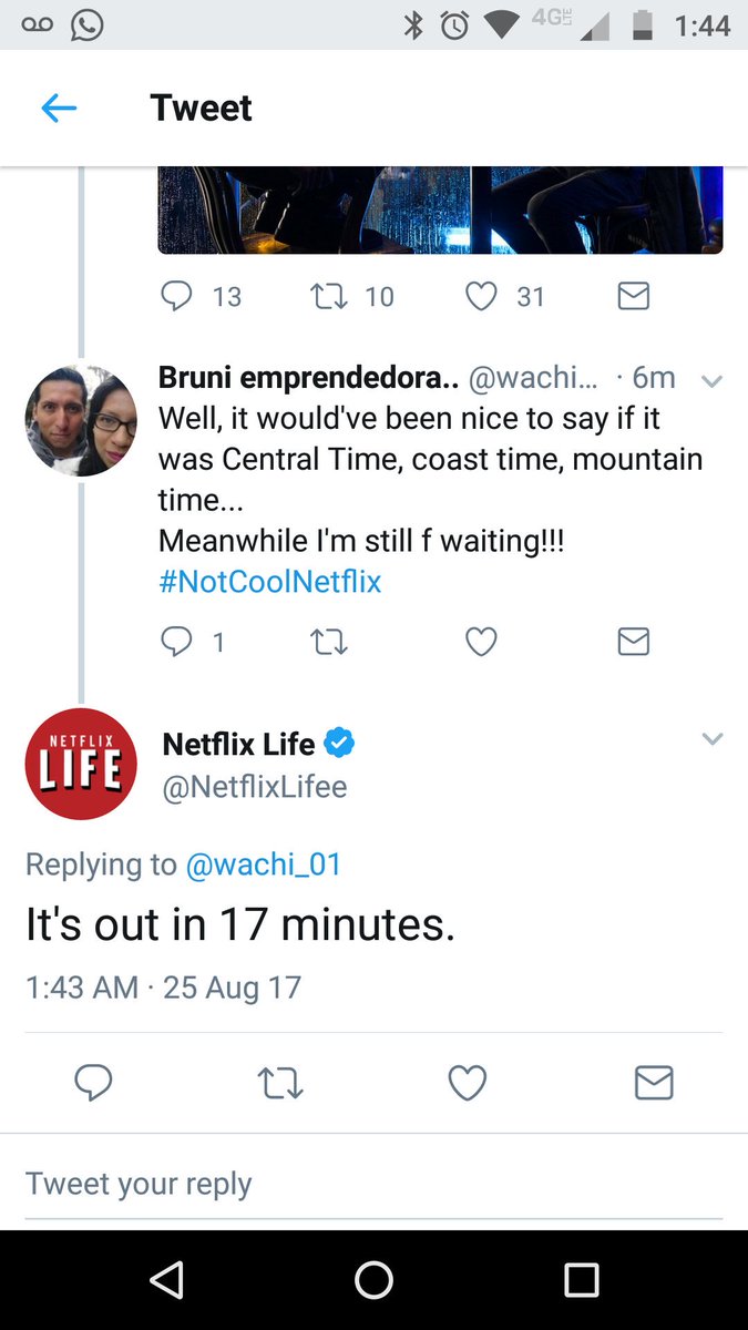 brunomenh's tweet photo. Pues que en 17 minutos...
#sigoesperando
#DeathNote #NotCoolNetflix https://t.co/aFYOOIdAnp
